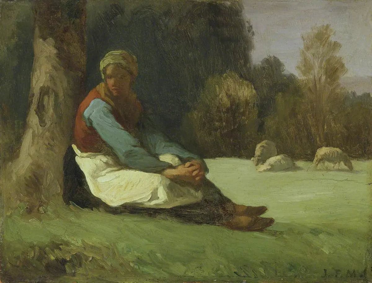 Seated Shepherdess - Jean