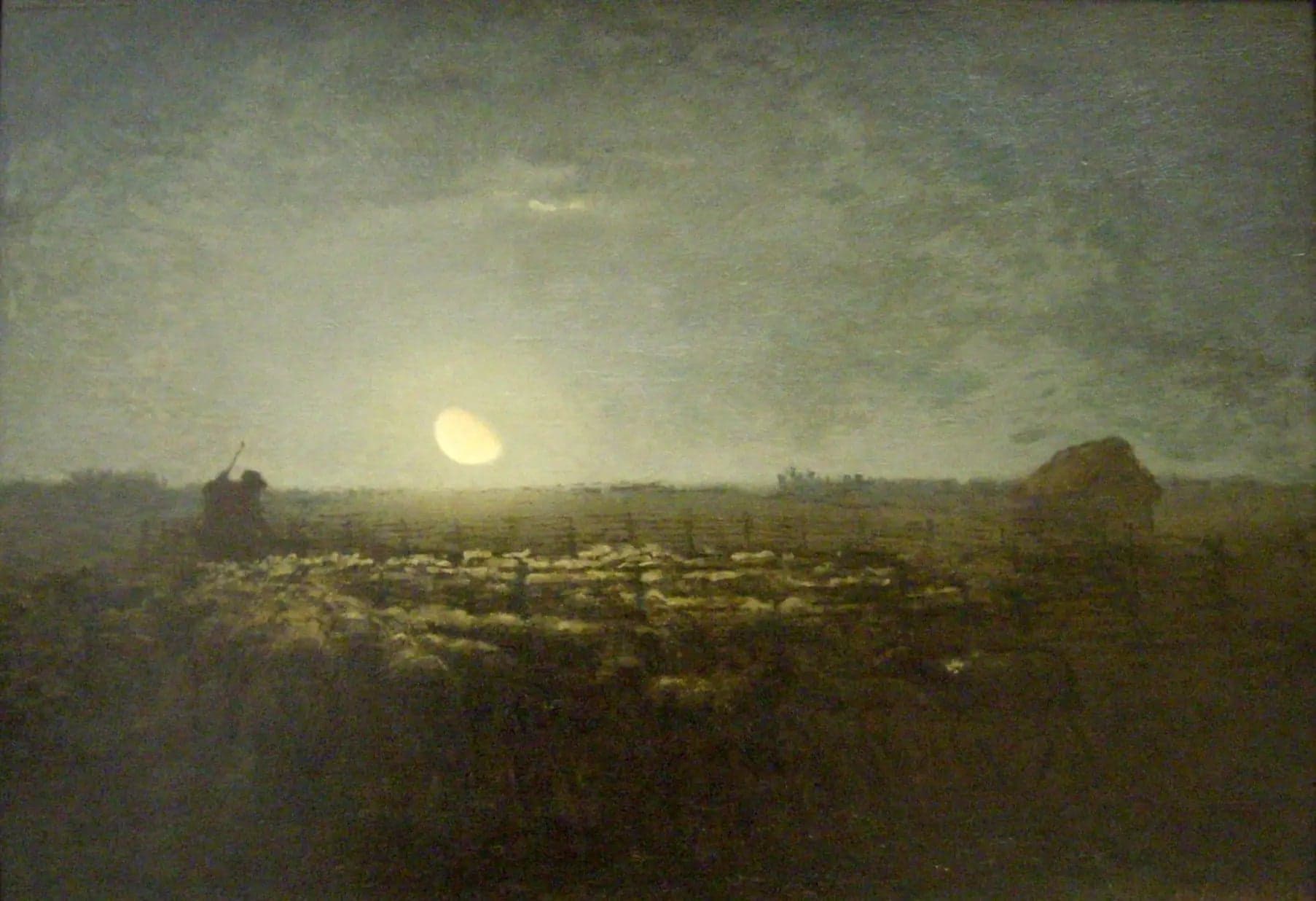 The Sheep Park, Moonlight - Jean