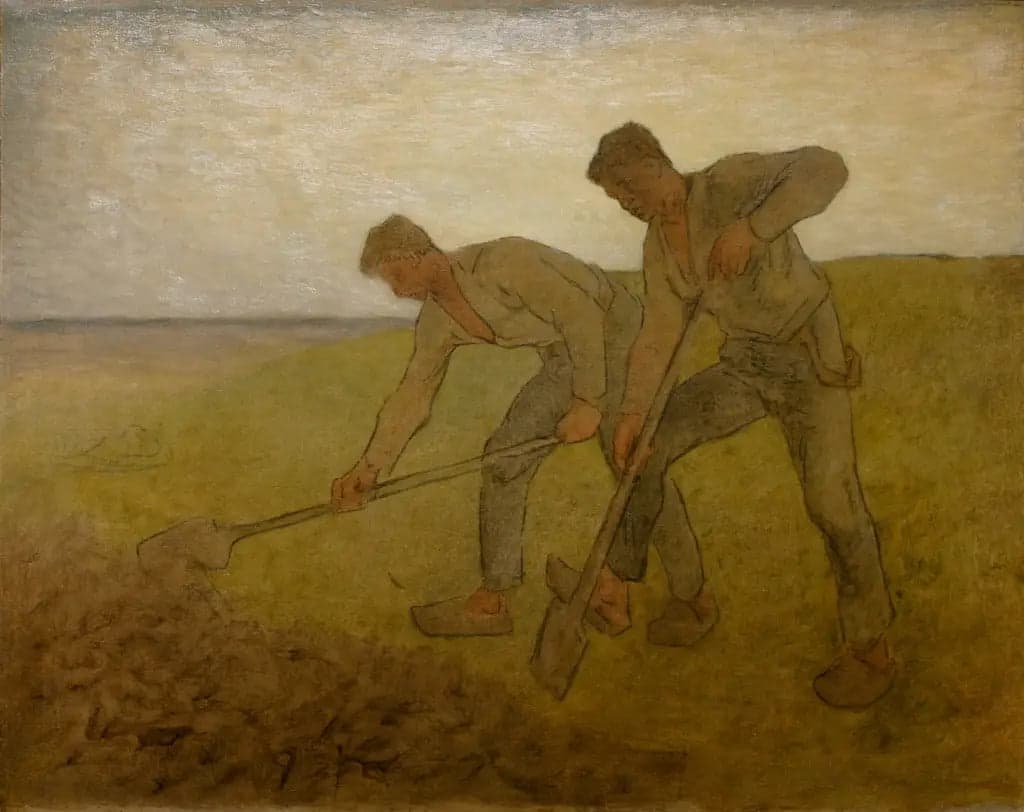 The Two Hoeing Men - Jean