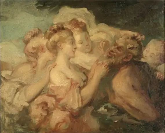 Satyr and Bacchantes - Jean