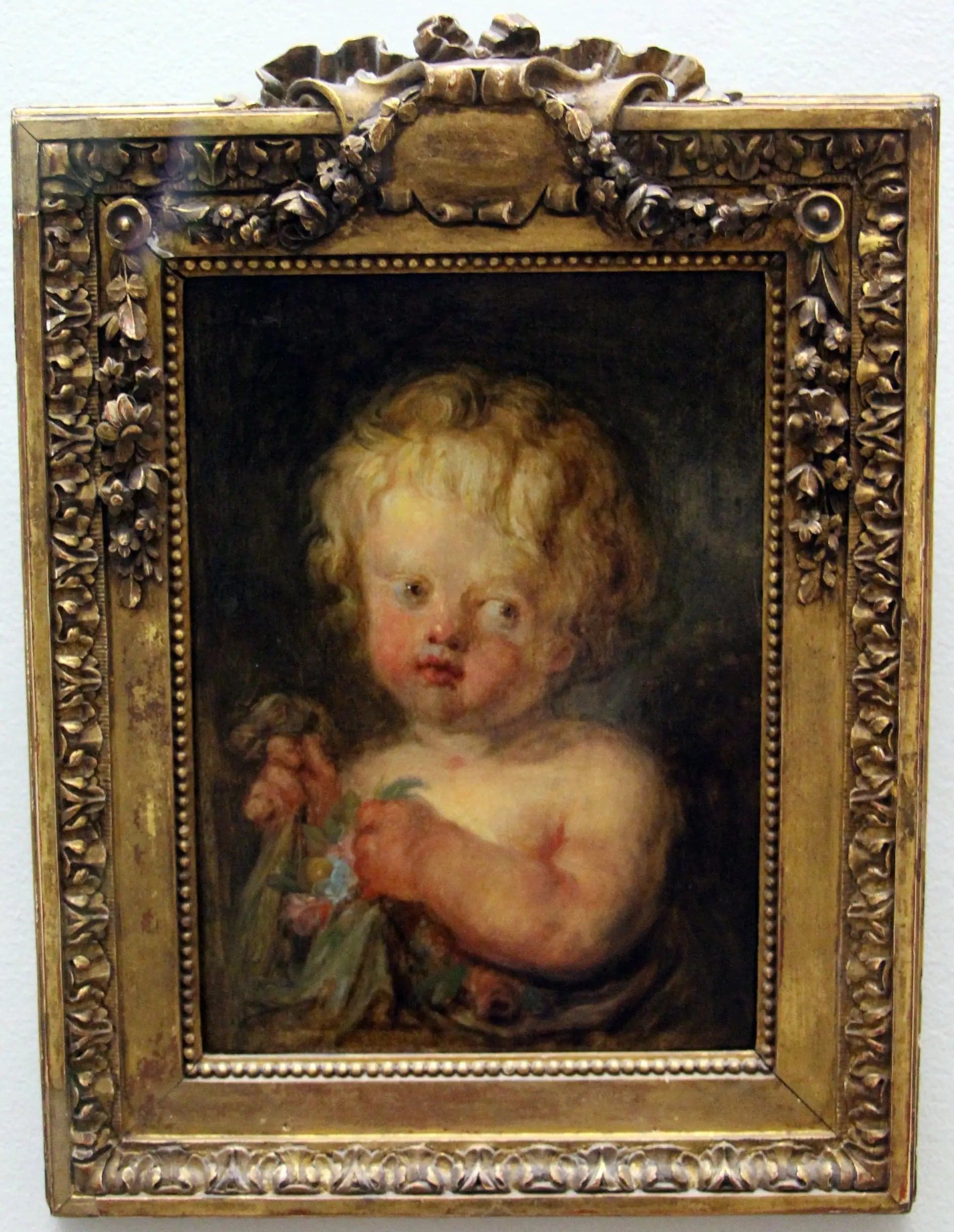 The Child with Flowers - Jean