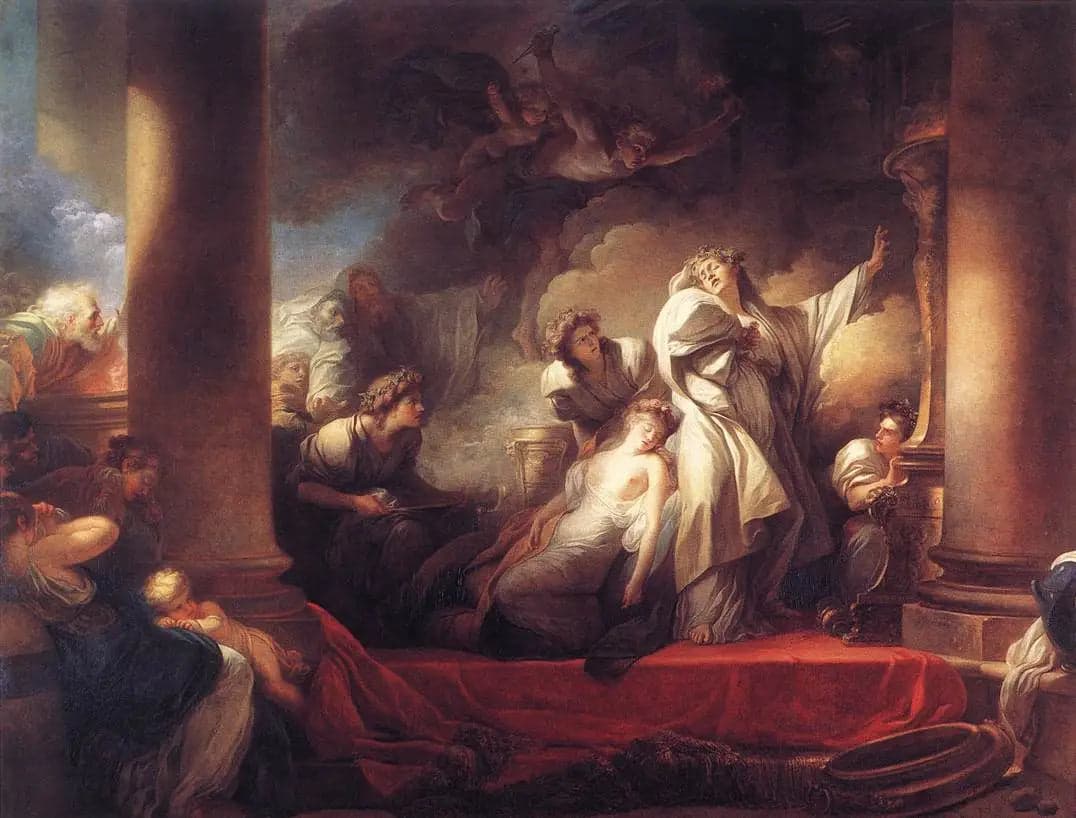 The High Priest Corésus Sacrifices Himself to Save Callirhoé - Jean