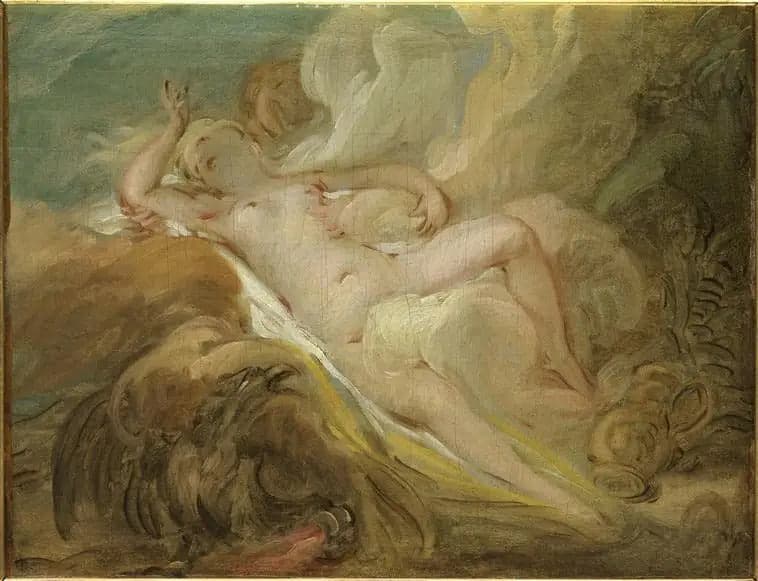 The nymph Io and Jupiter - Jean