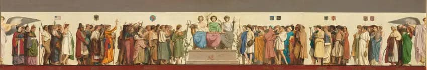 Frieze intended to be reproduced on a commemorative vase of the London exhibition - Jean