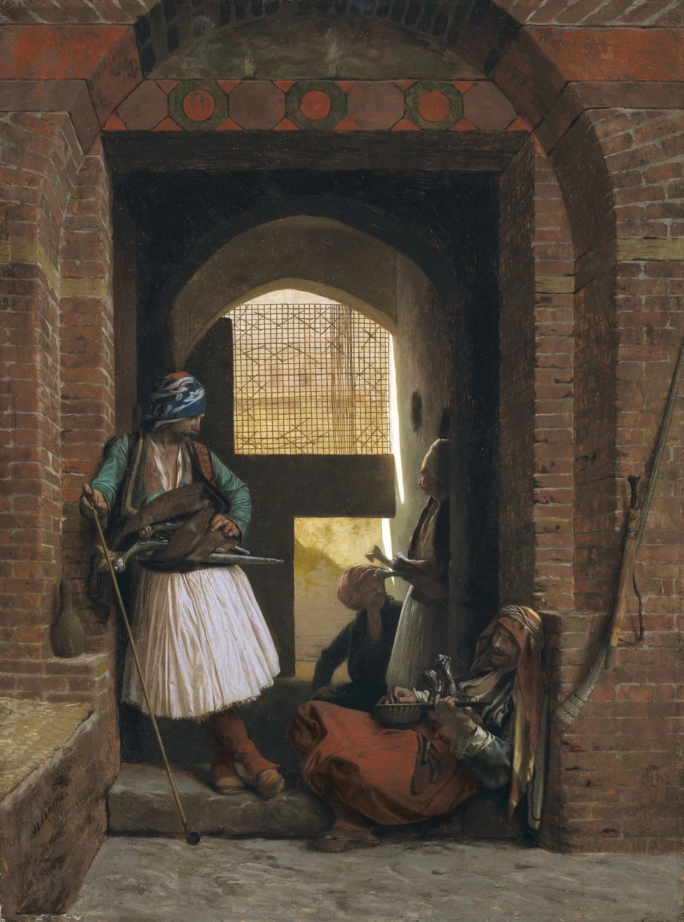 Guardhouse of con artists in Cairo - Jean
