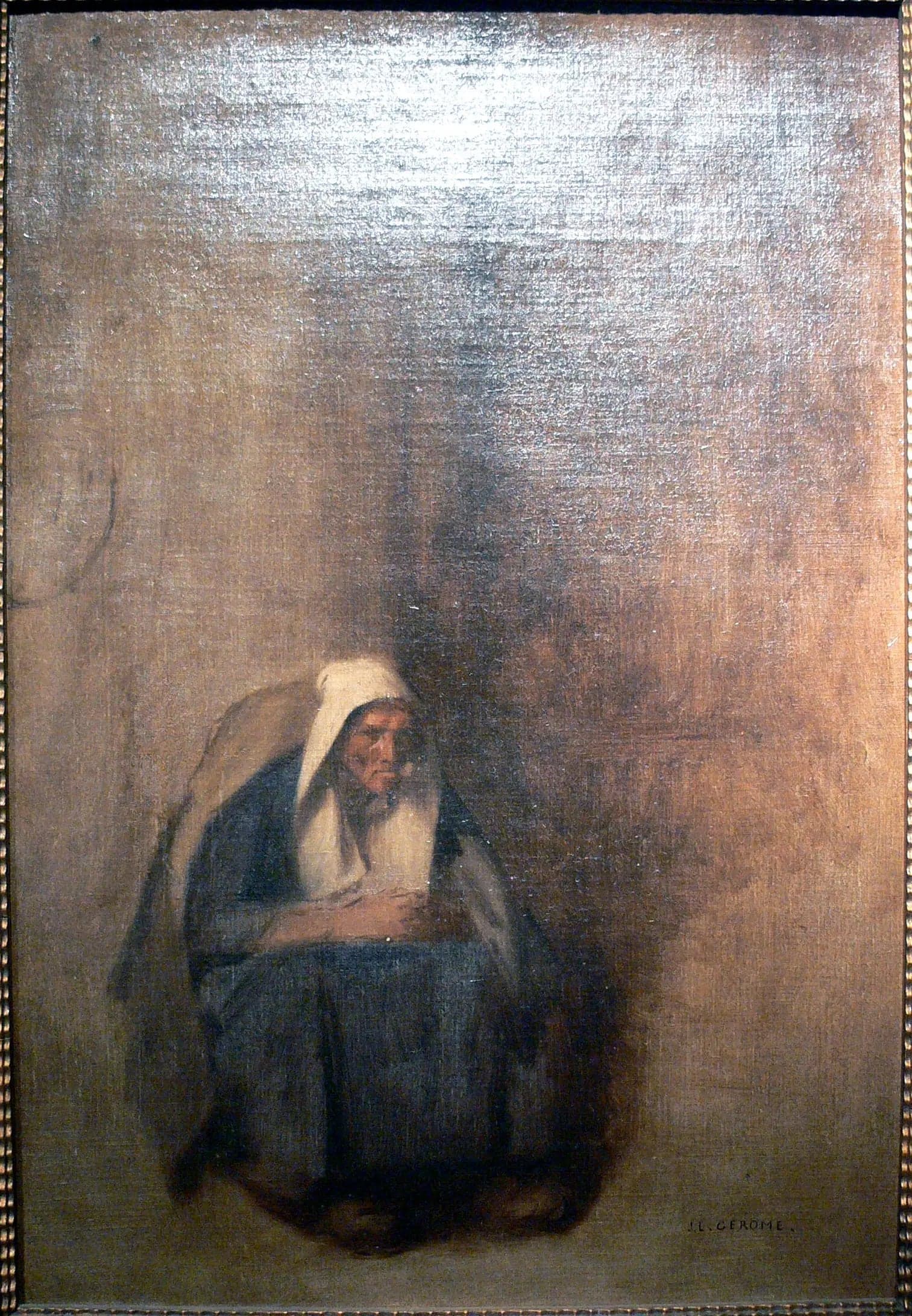 Old Woman with a Pipe - Jean