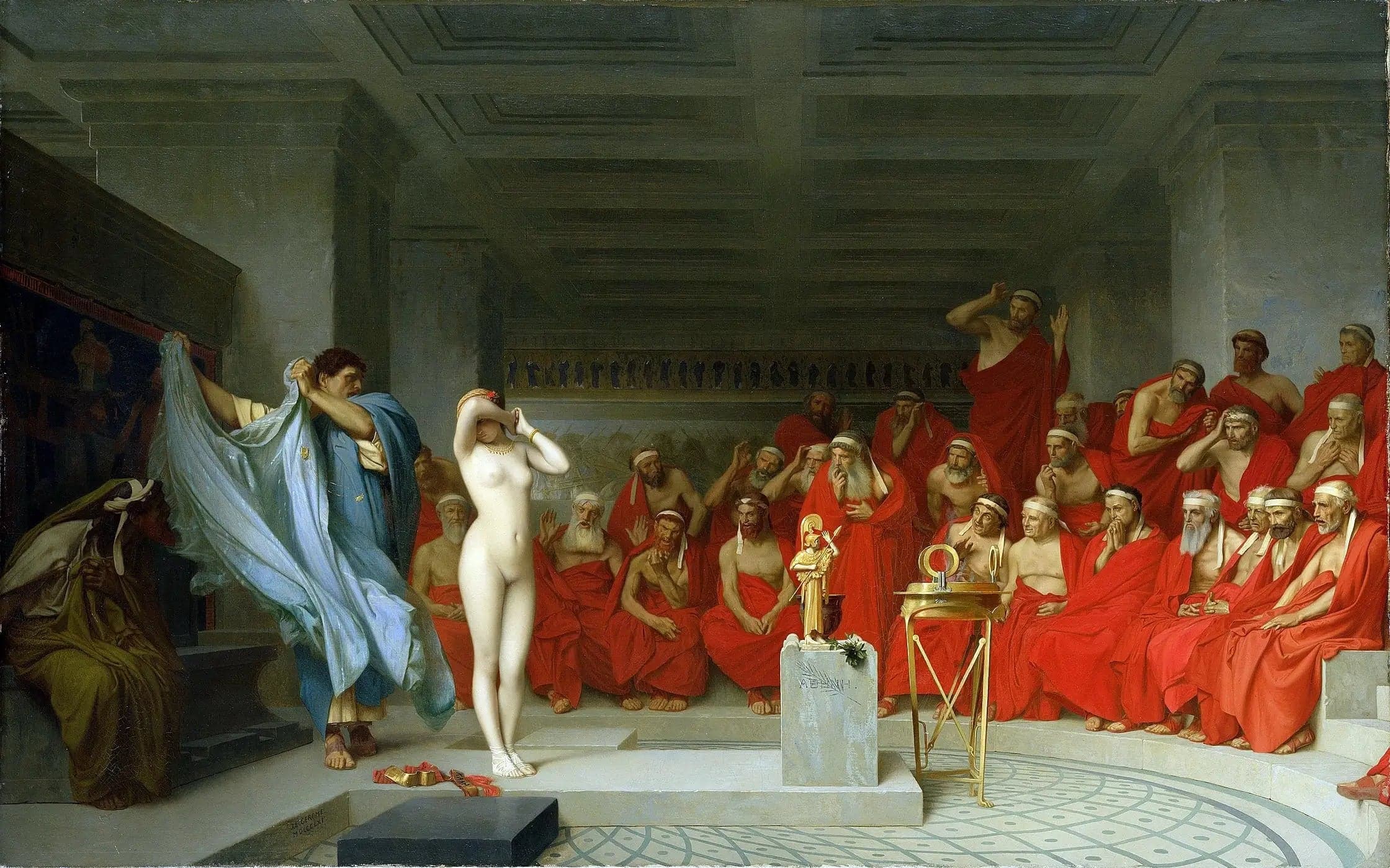 Phryne before the Areopagus - Jean