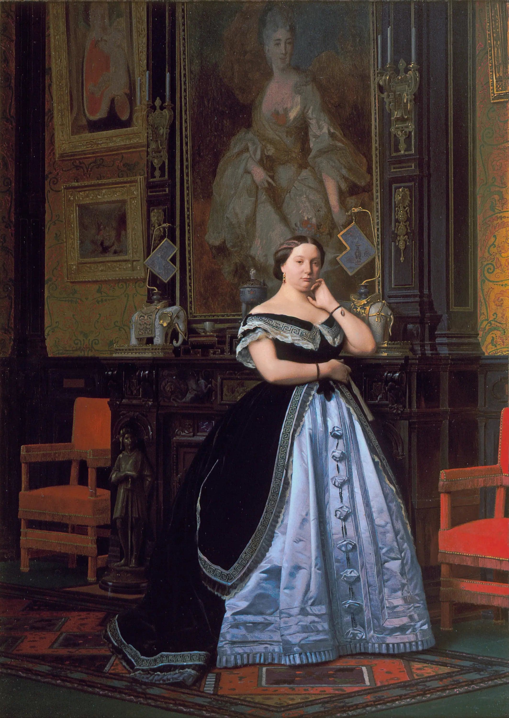 Portrait of Baroness Nathaniel de Rothschild, born Charlotte de Rothschild - Jean
