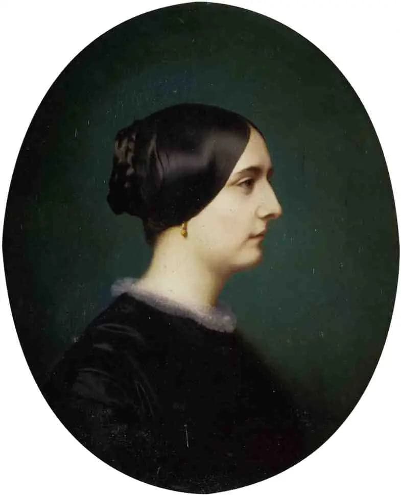 Portrait of Cécile Vitet, in profile - Jean