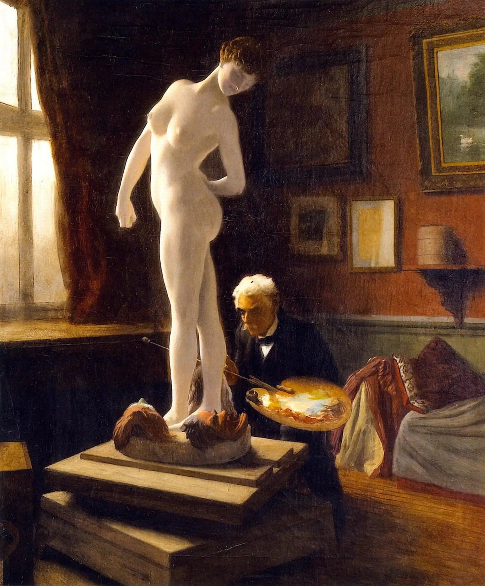 Self-Portrait Painting The Ball Player - Jean
