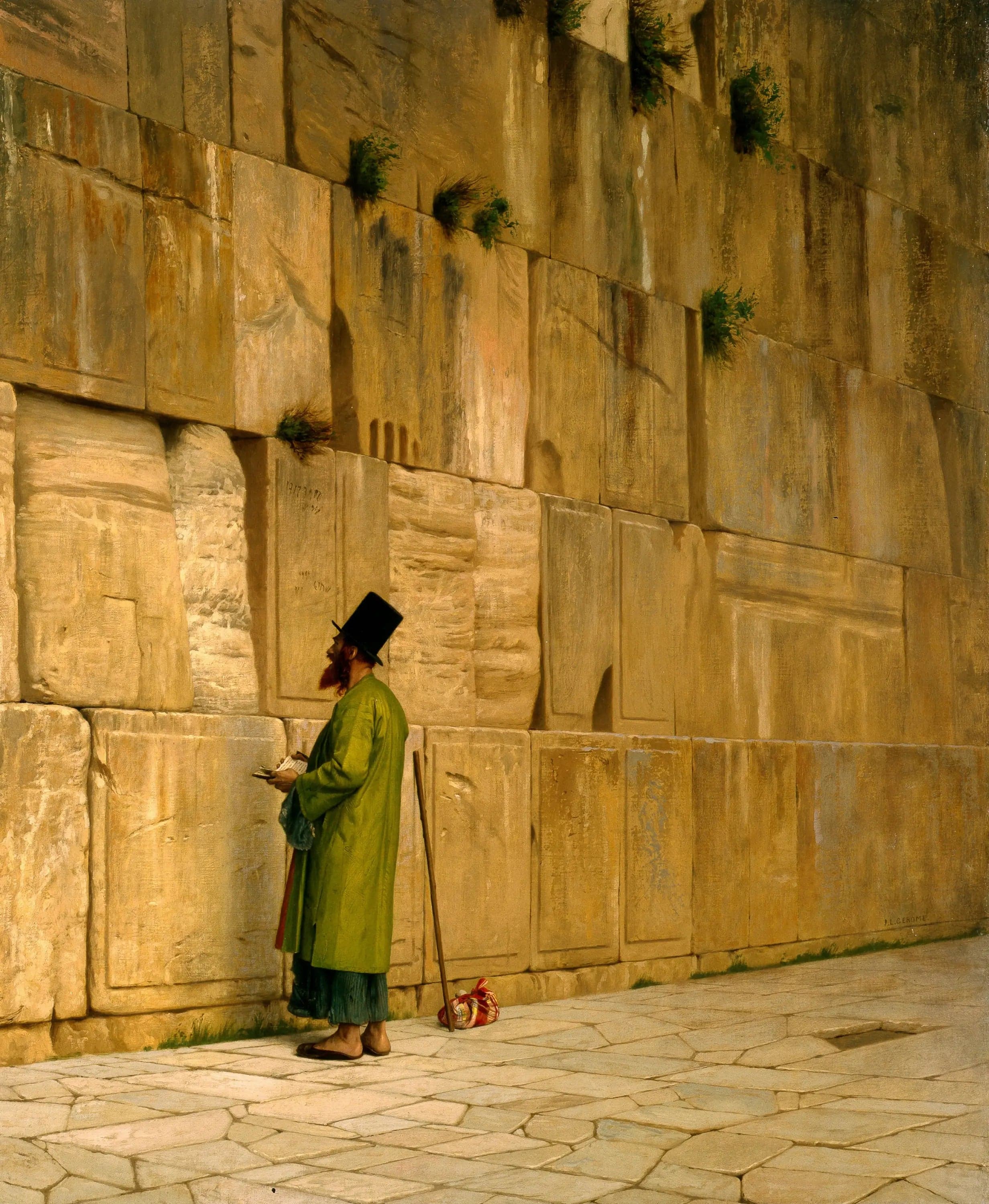 The Wailing Wall, also known as The Wall of Lamentations - Jean