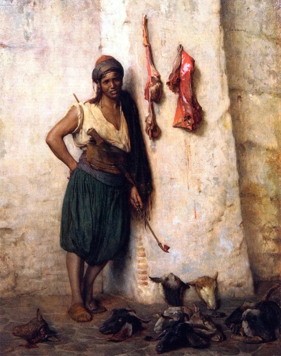 Turkish Butcher in Jerusalem - Jean