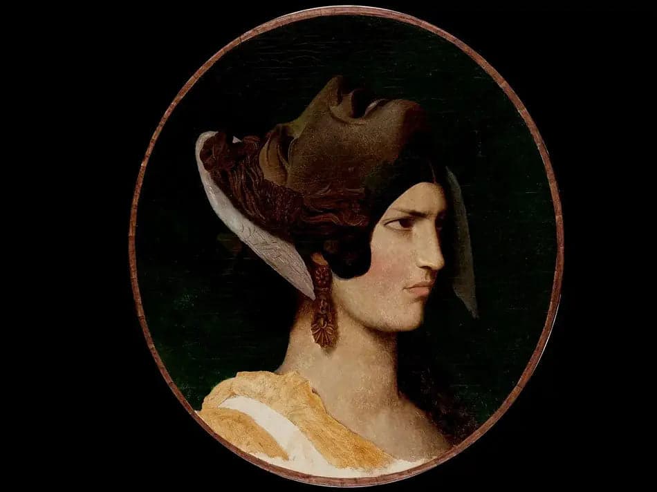 Woman with an Antique Mask - Jean