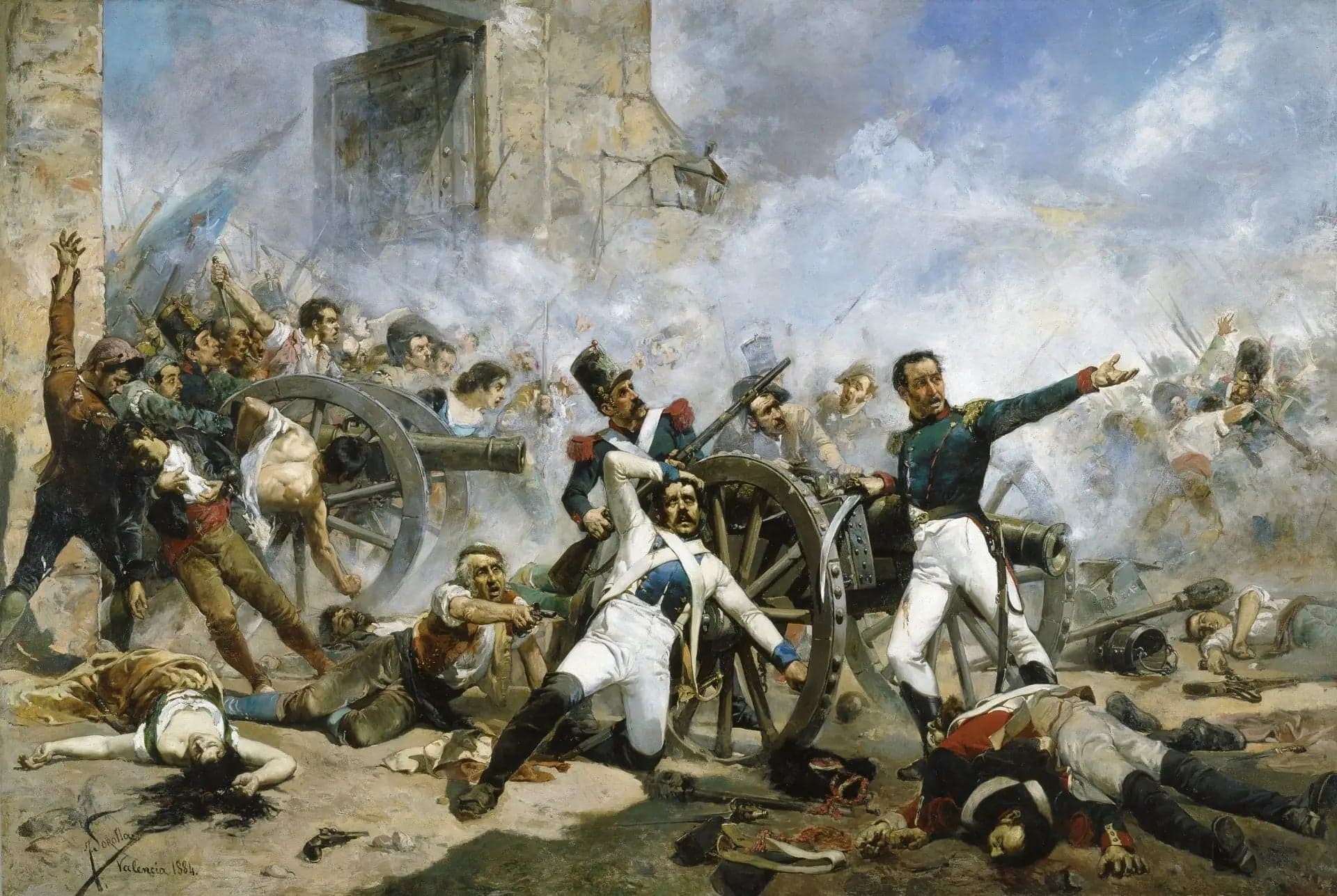 Defense of the Artillery Park of Montéléon