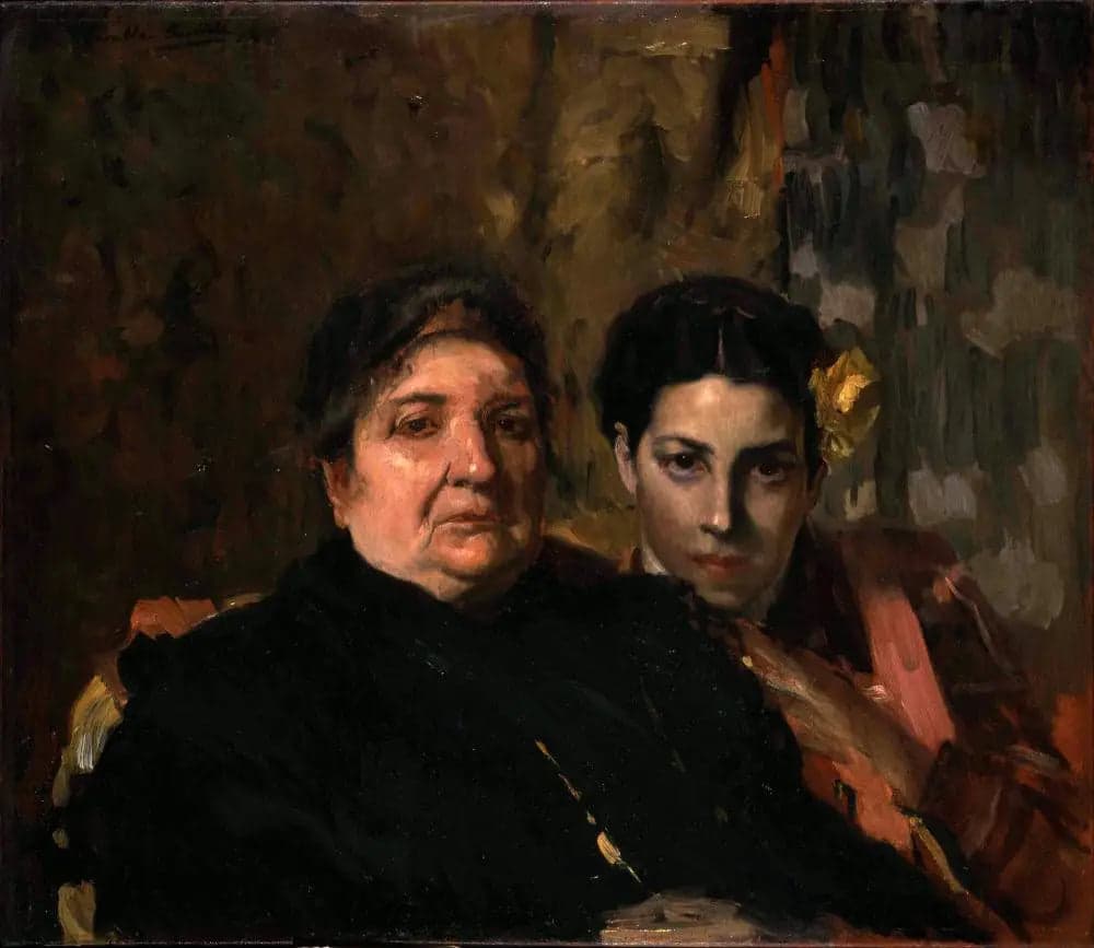 María et sa grand-mère