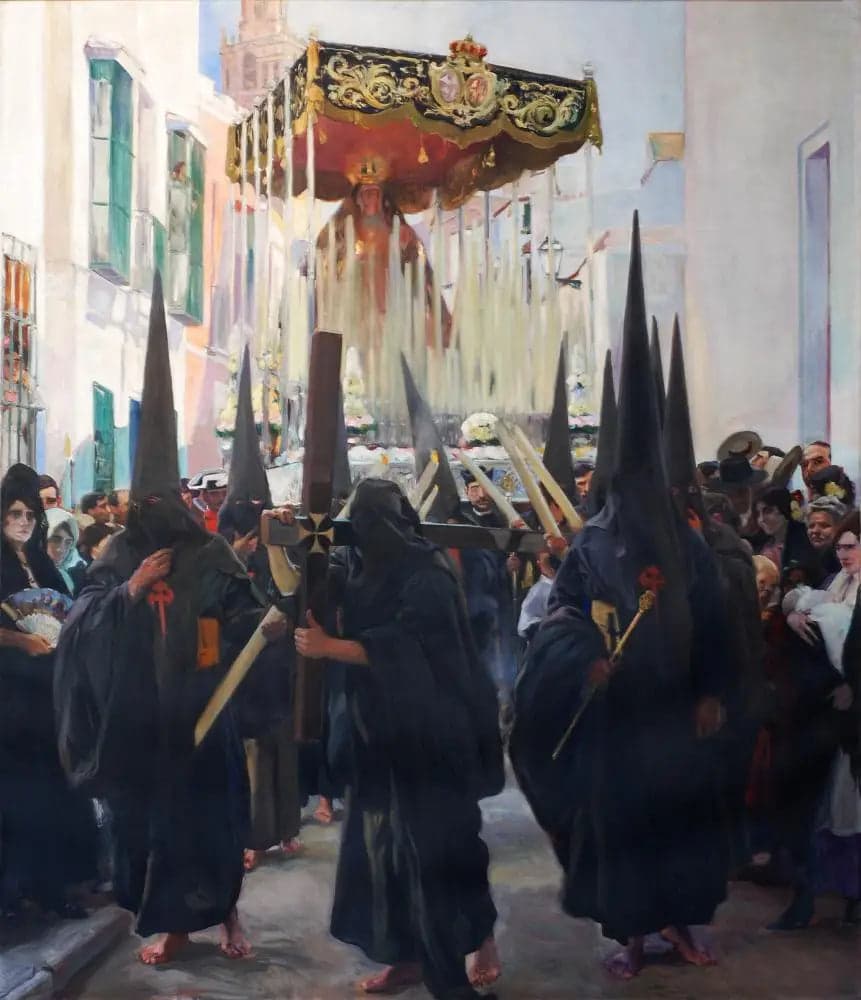 Seville, Holy Week. Penitents