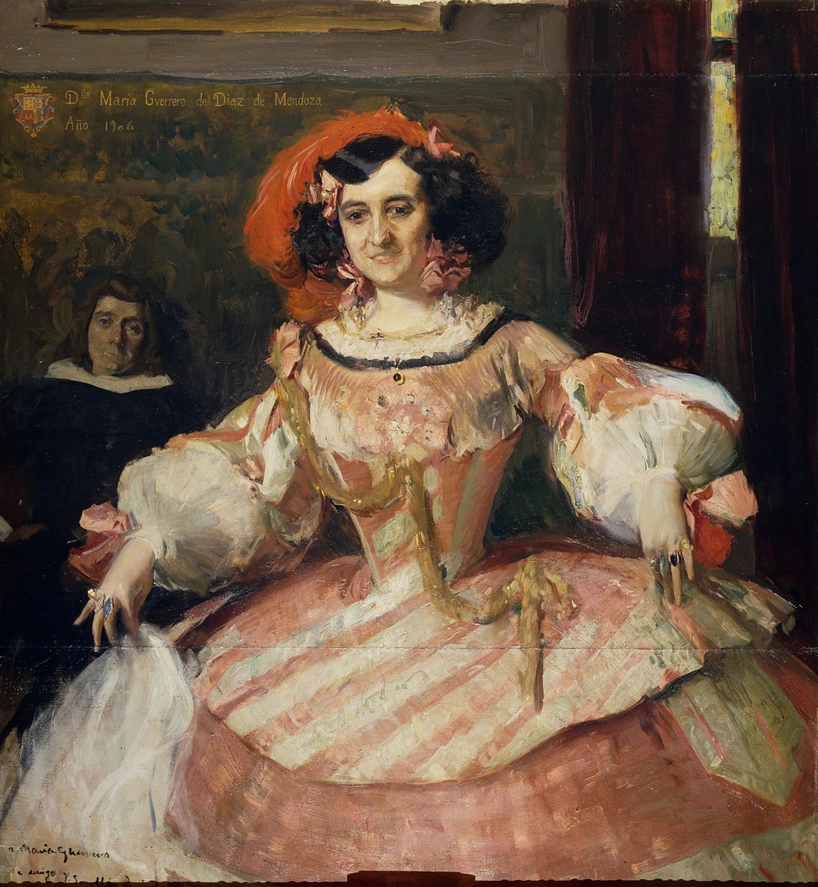 The actress María Guerrero as "The Foolish Lady"