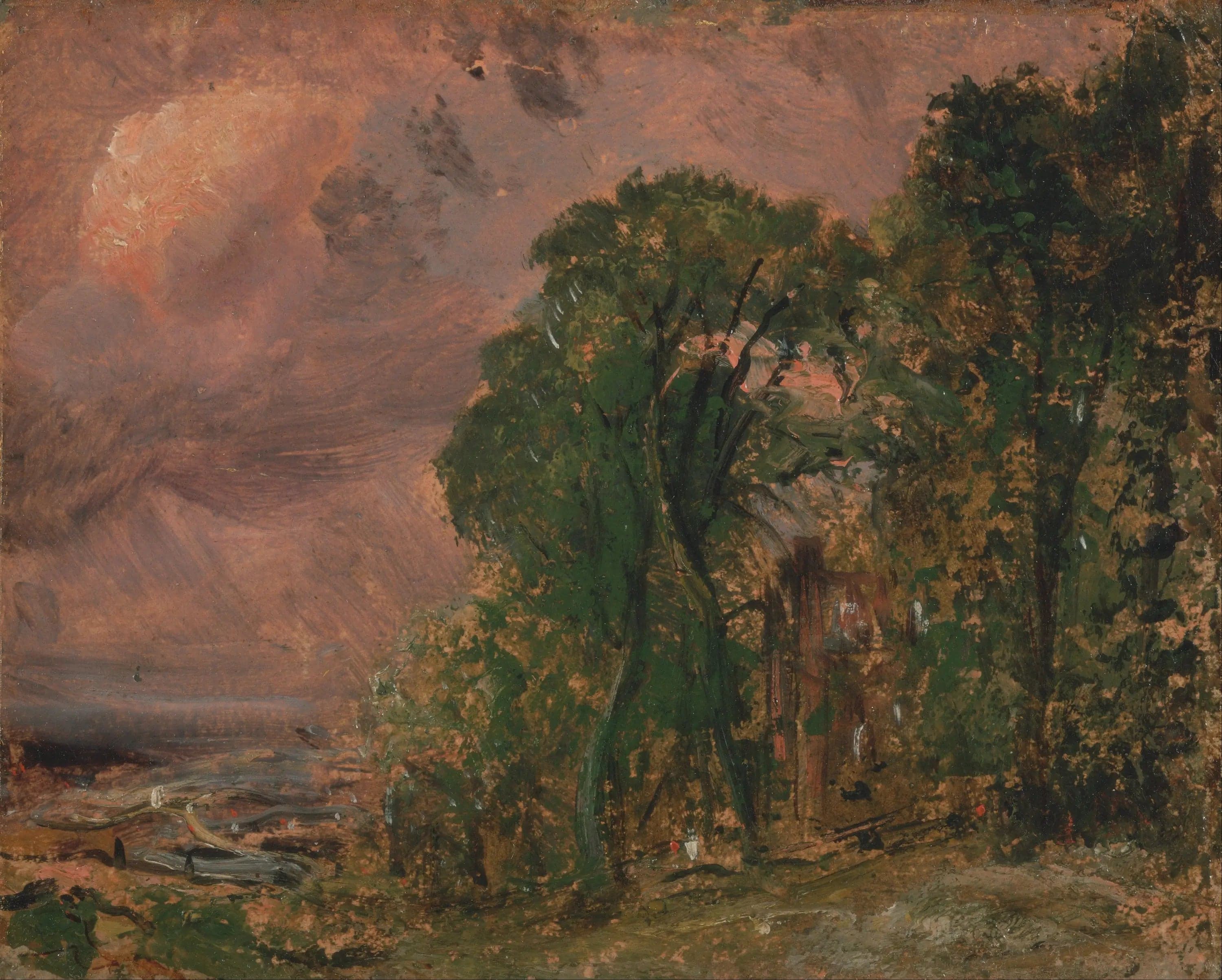 A View in Hampstead on a Stormy Day