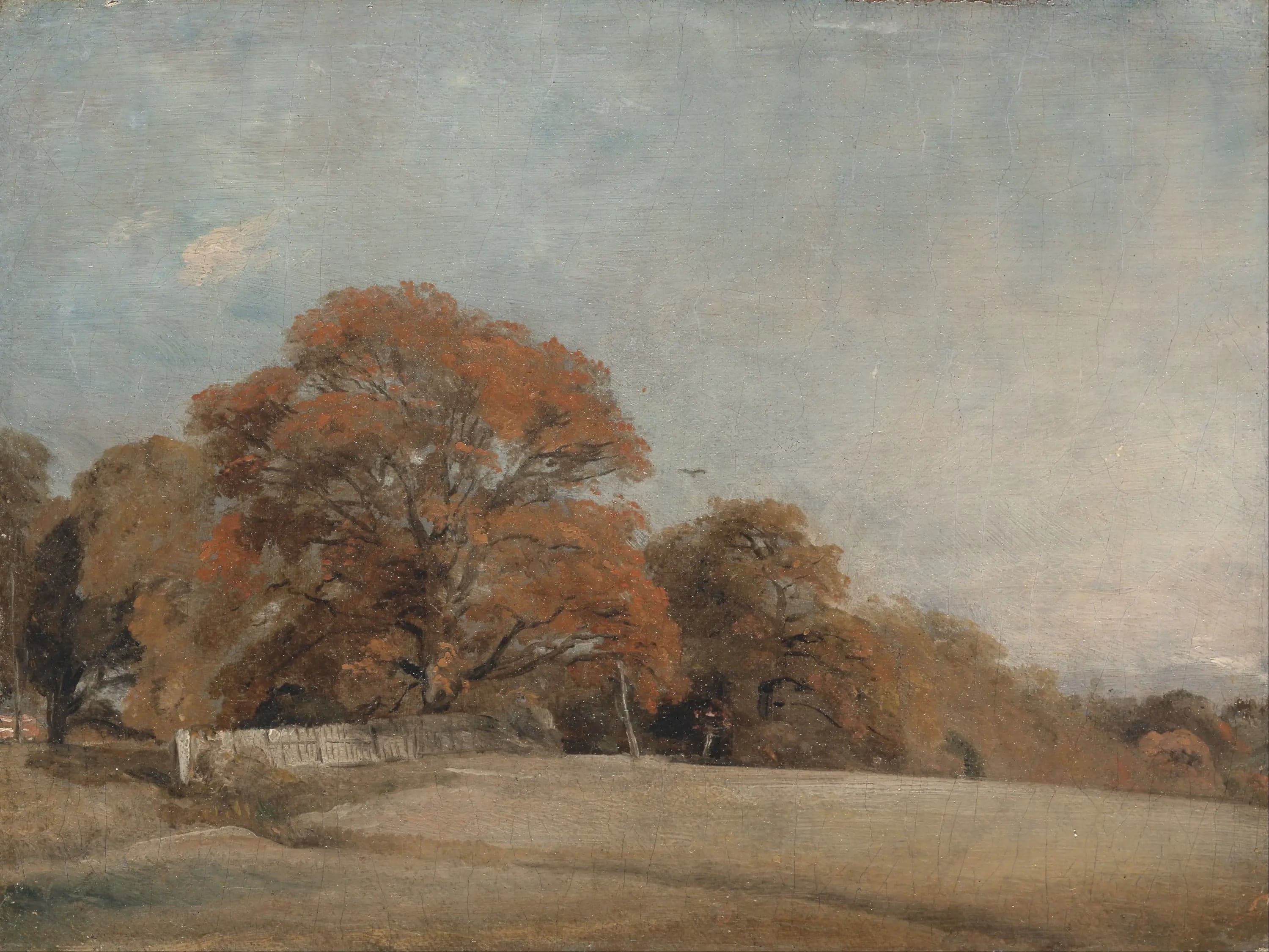 An autumn landscape at East Bergholt