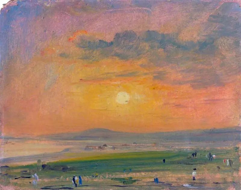 Coastal Scene at Brighton, Evening