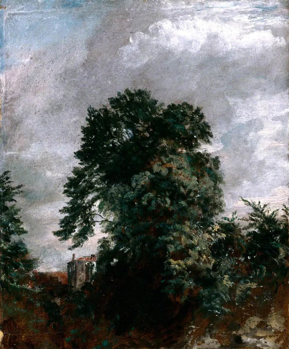 Distant view of the grove, Hampstead