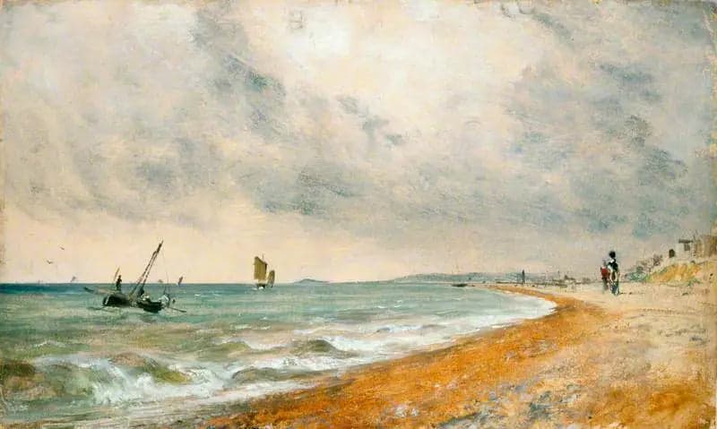 Hove Beach with fishing boats