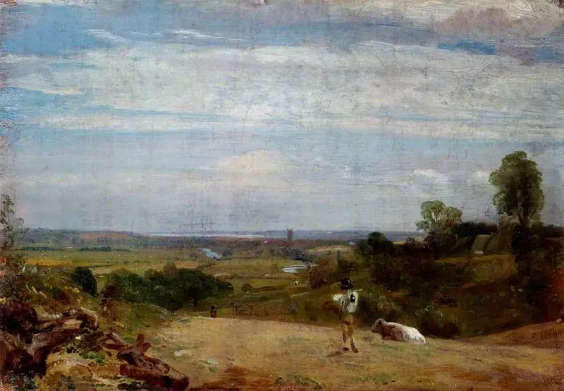 Summer Morning: Dedham from Langham