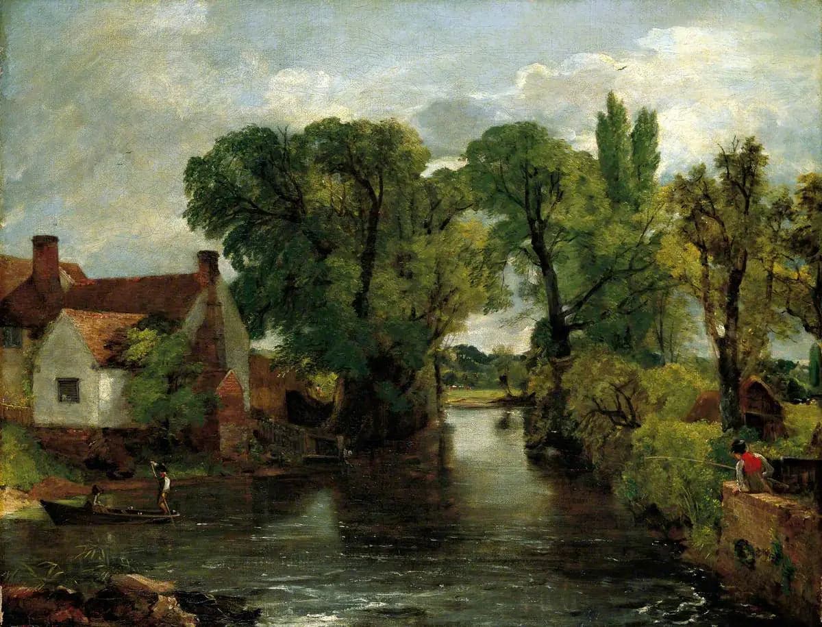 The stream of the mill, Willy Lott's house