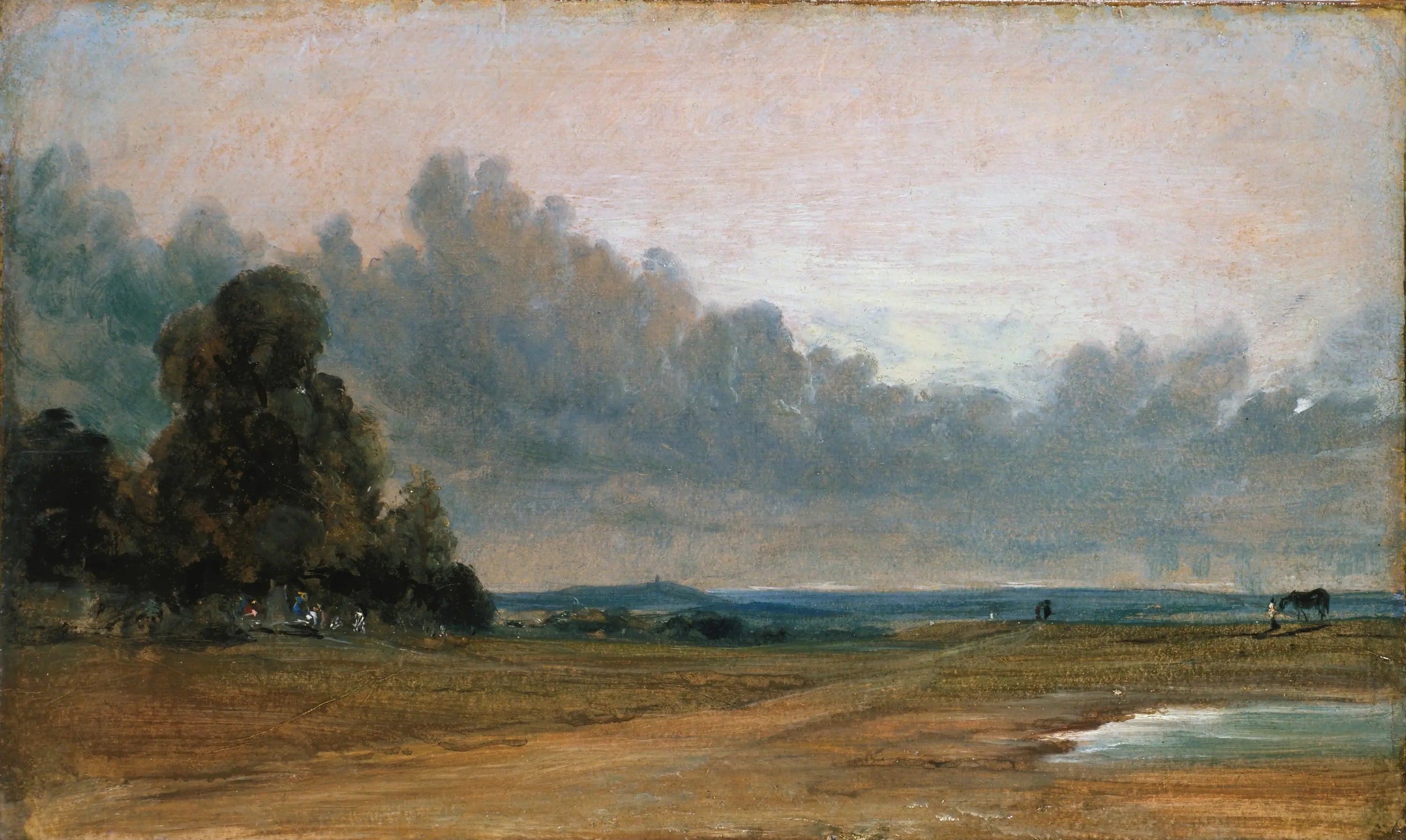 View of Hampstead Heath with Harrow in the distance