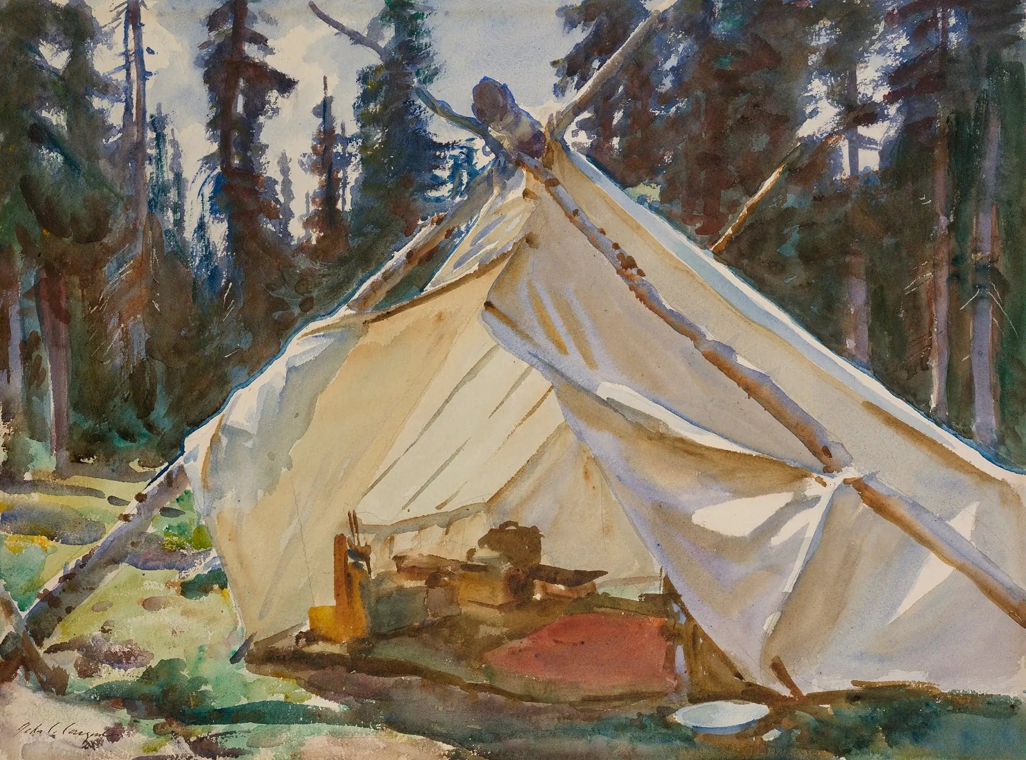 A Tent in the Rockies