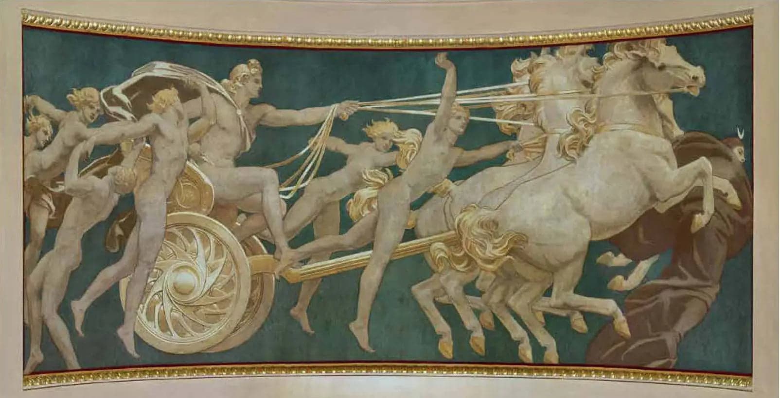 Apollo in his chariot with the Hours