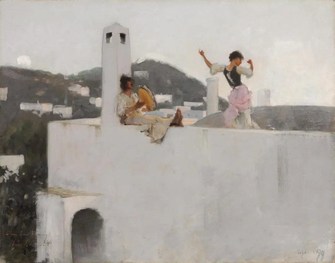 Capri Girl on a Roof