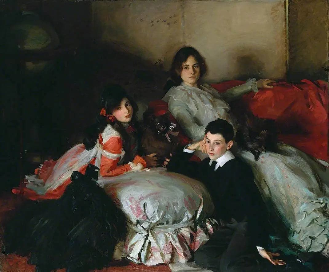 Essie, Ruby and Ferdinand, the children of Asher Wertheimer