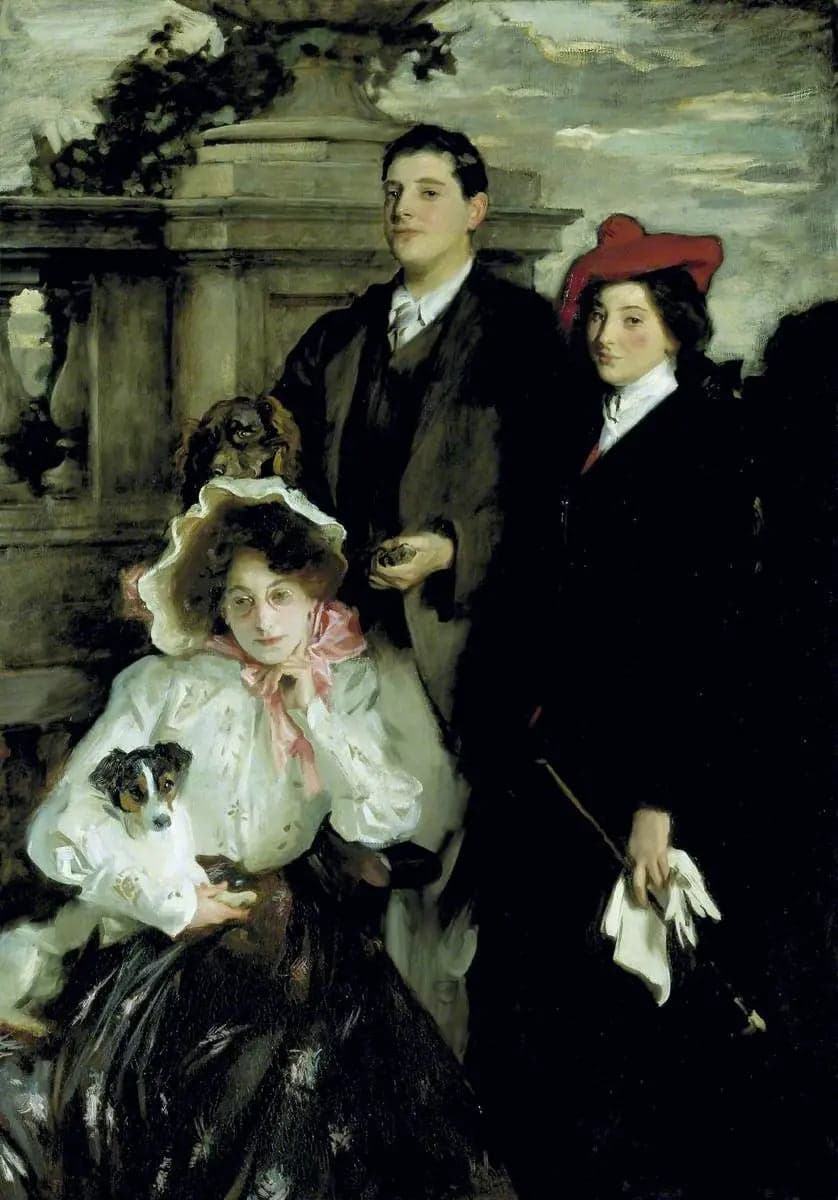 Hylda, Almina and Conway, children of Asher Wertheimer
