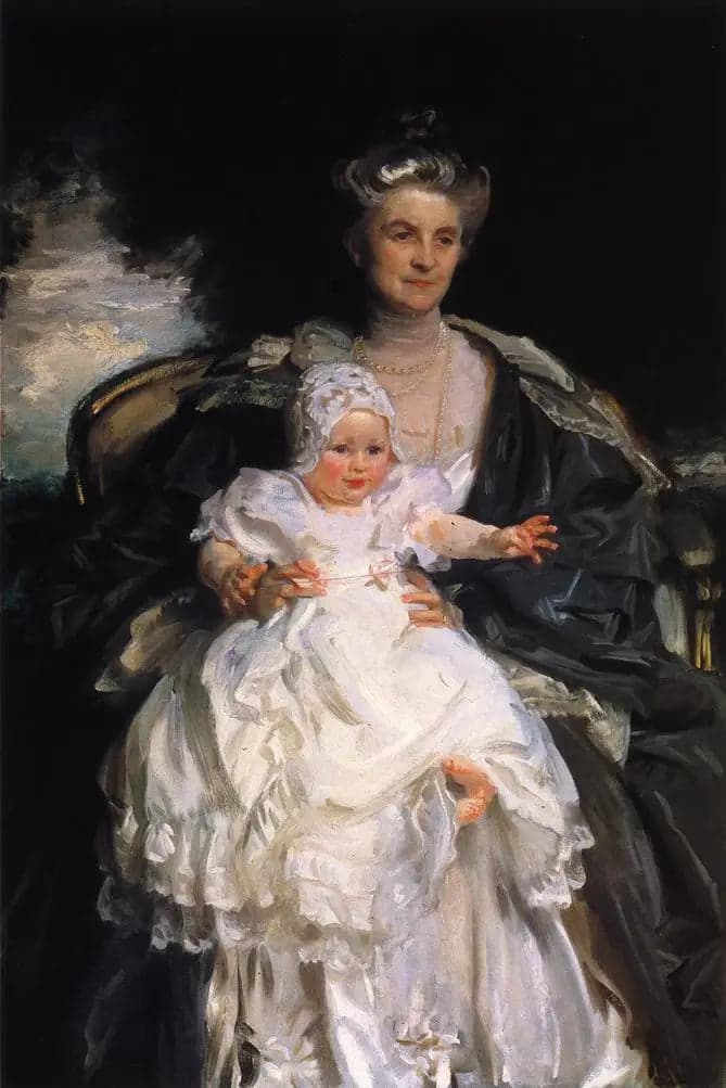 Mrs. Henry Phipps and her grandson Winston