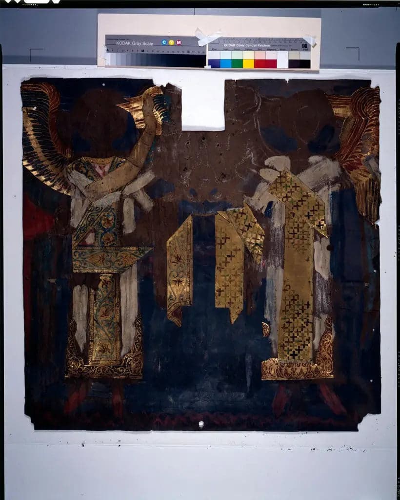 Overlay drawing for "Frieze of the Angels", Boston Public Library