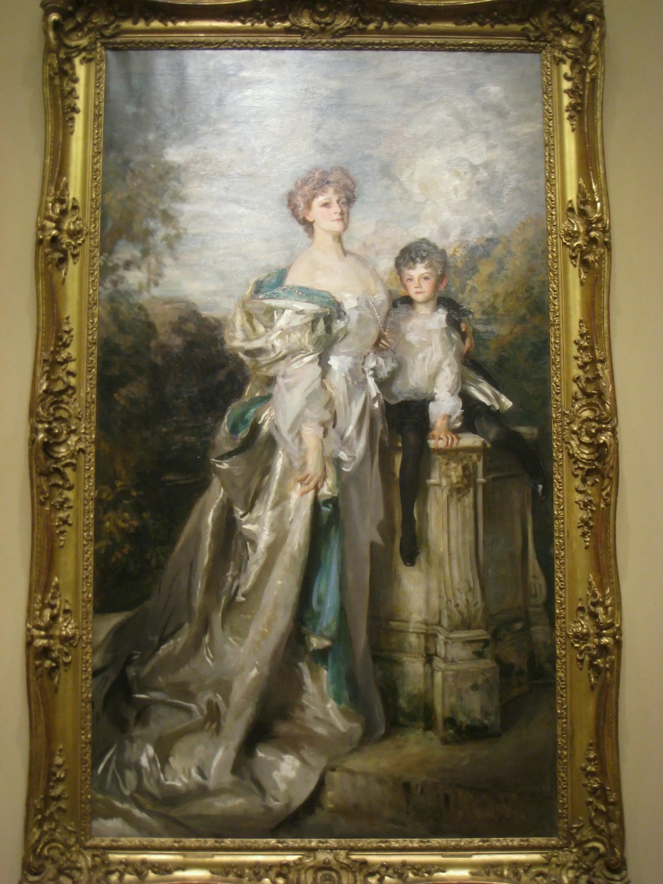 Portrait of Lady Warwick and her Son