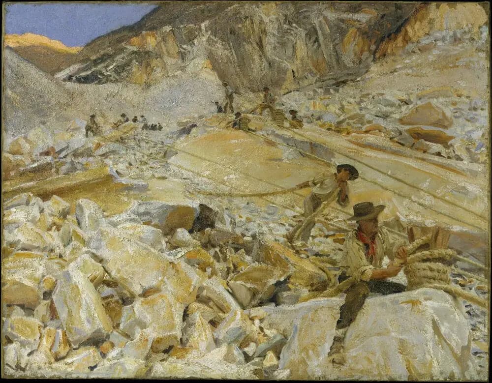 Transport of Marble from the Quarries at Carrara