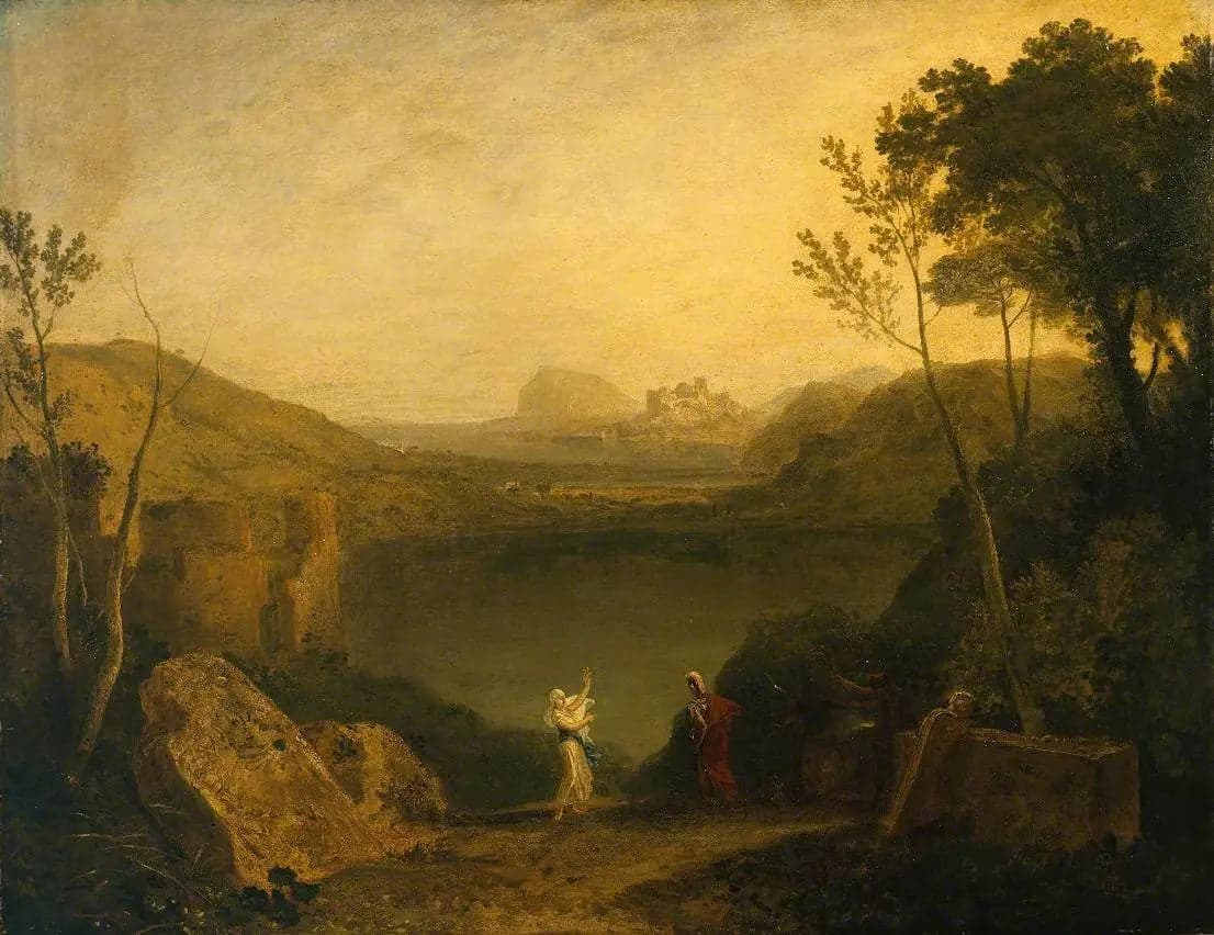 Aeneas et la Sibylle, Lac Avernus