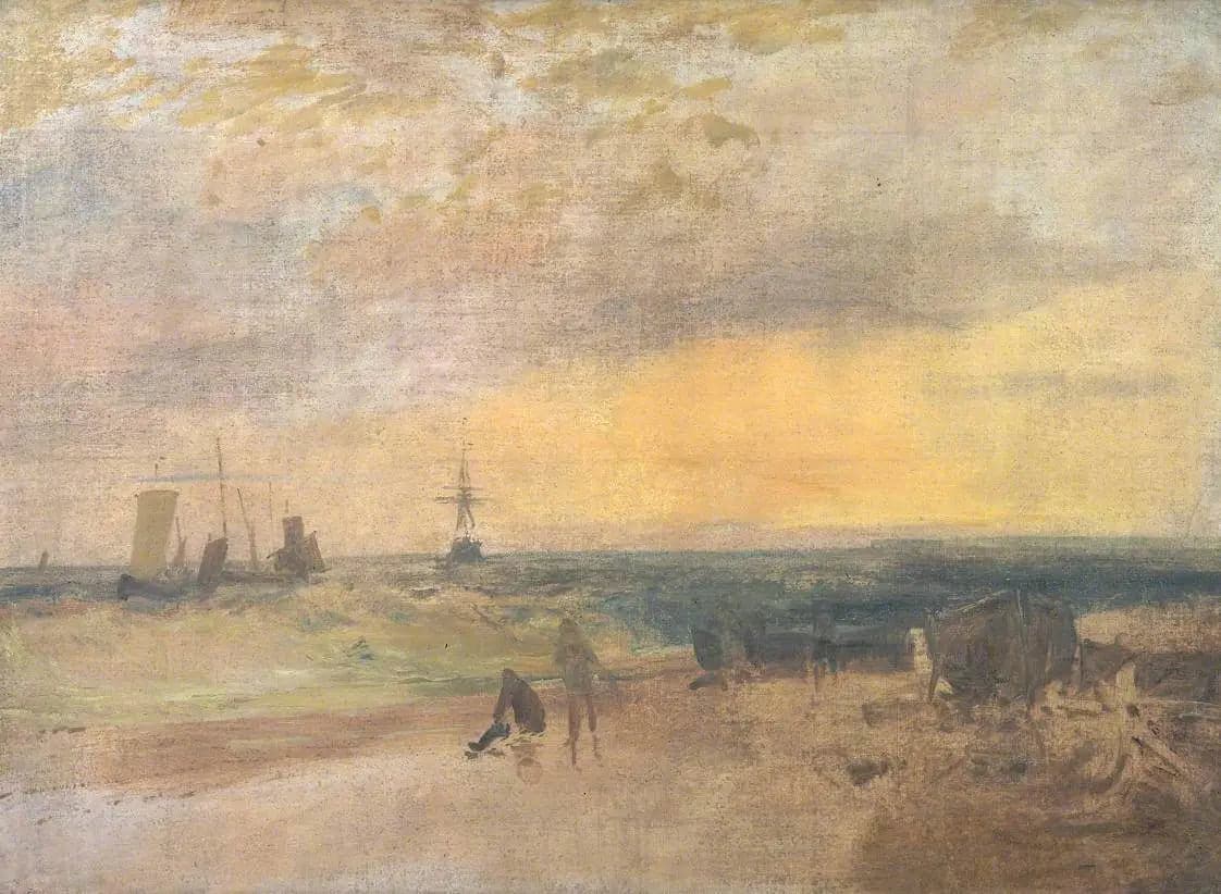Coast Scene with Fishermen and Boats