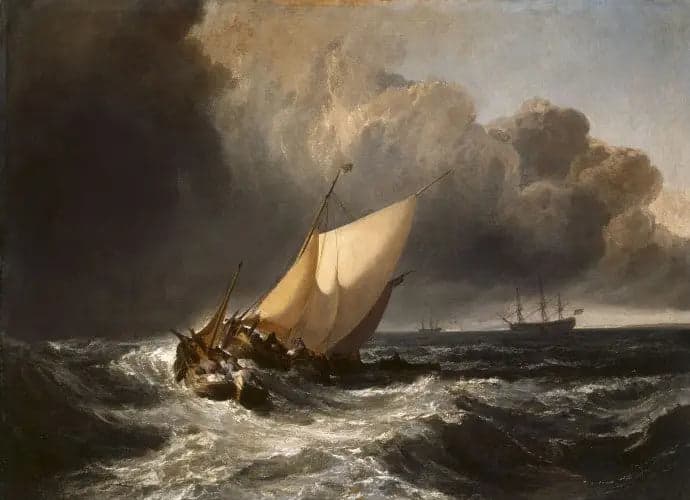 Dutch Boats in the Storm