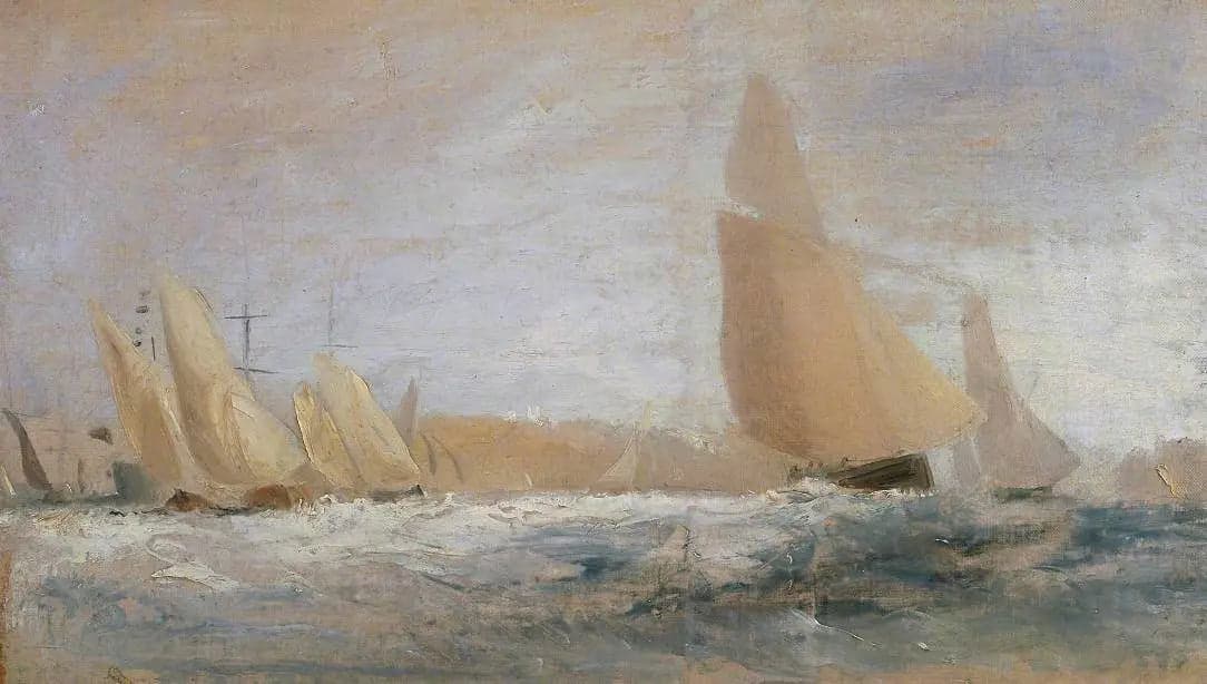 Esquisse pour 'East Cowes Castle, the Regatta Beating to Windward' No. 1