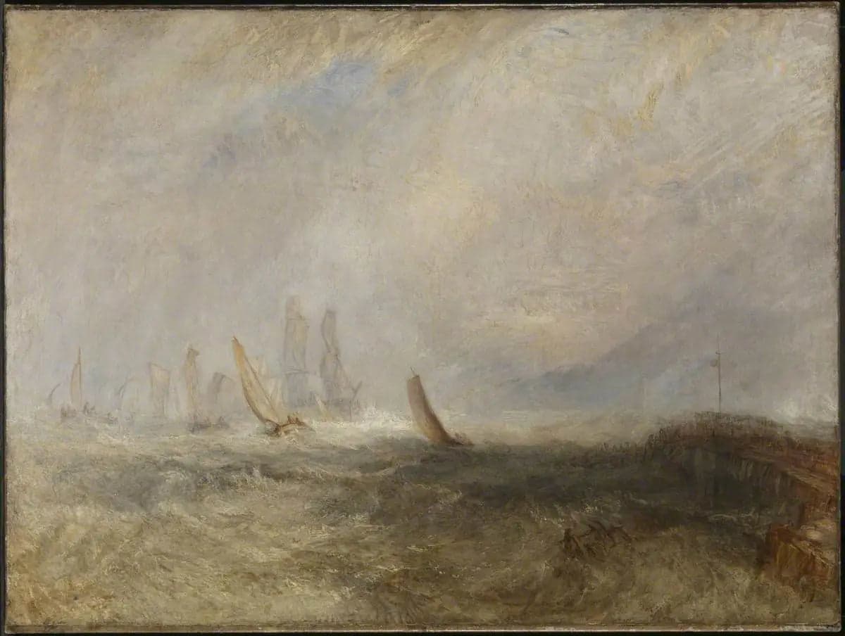 Fishing Boats Bringing a Disabled Ship into Port Ruysdael