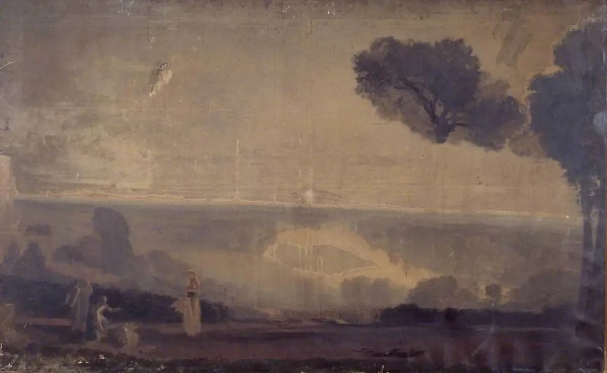 Richmond Hill with Girls Carrying Corn