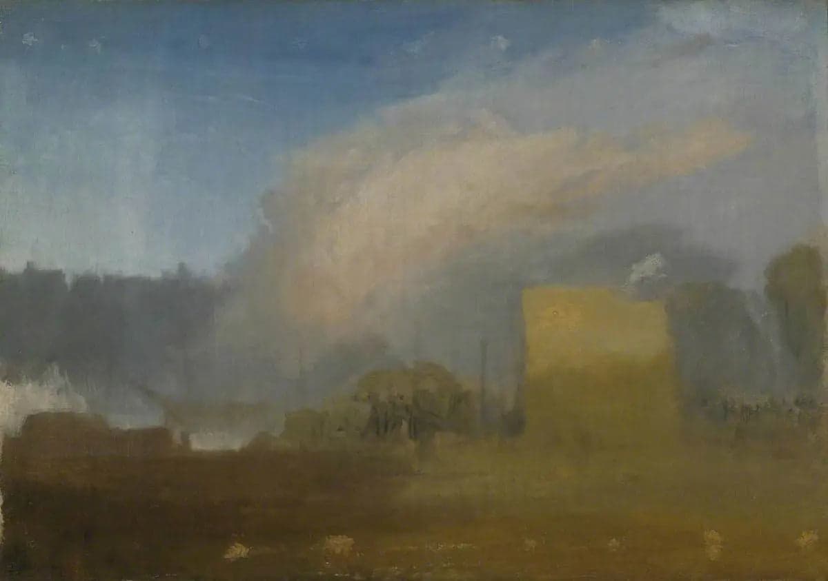 Rouen: The Left Bank, with Shipping Beyond