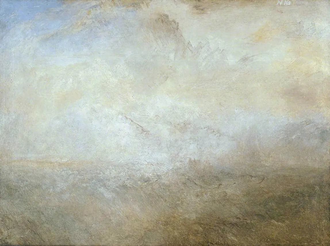 Seascape with Distant Coast