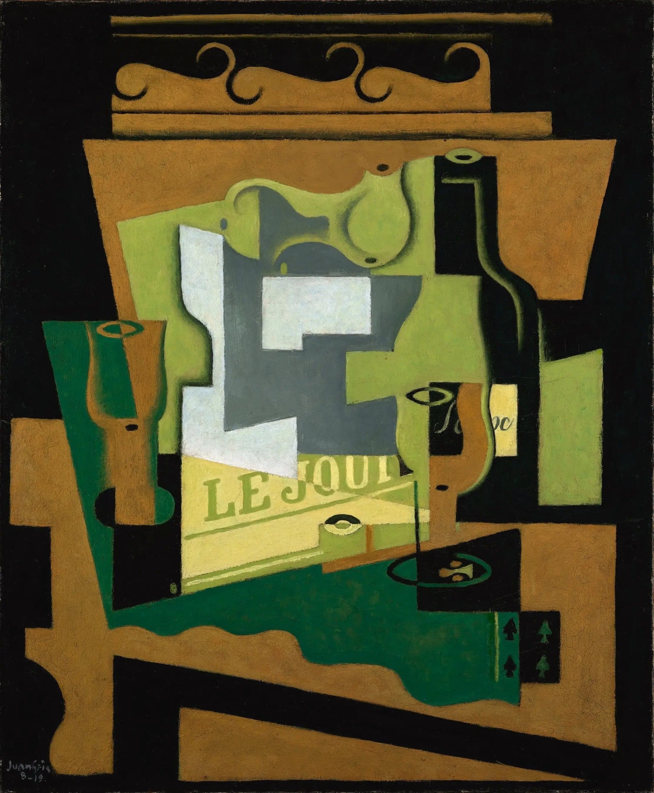 Still life with Bordeaux bottle