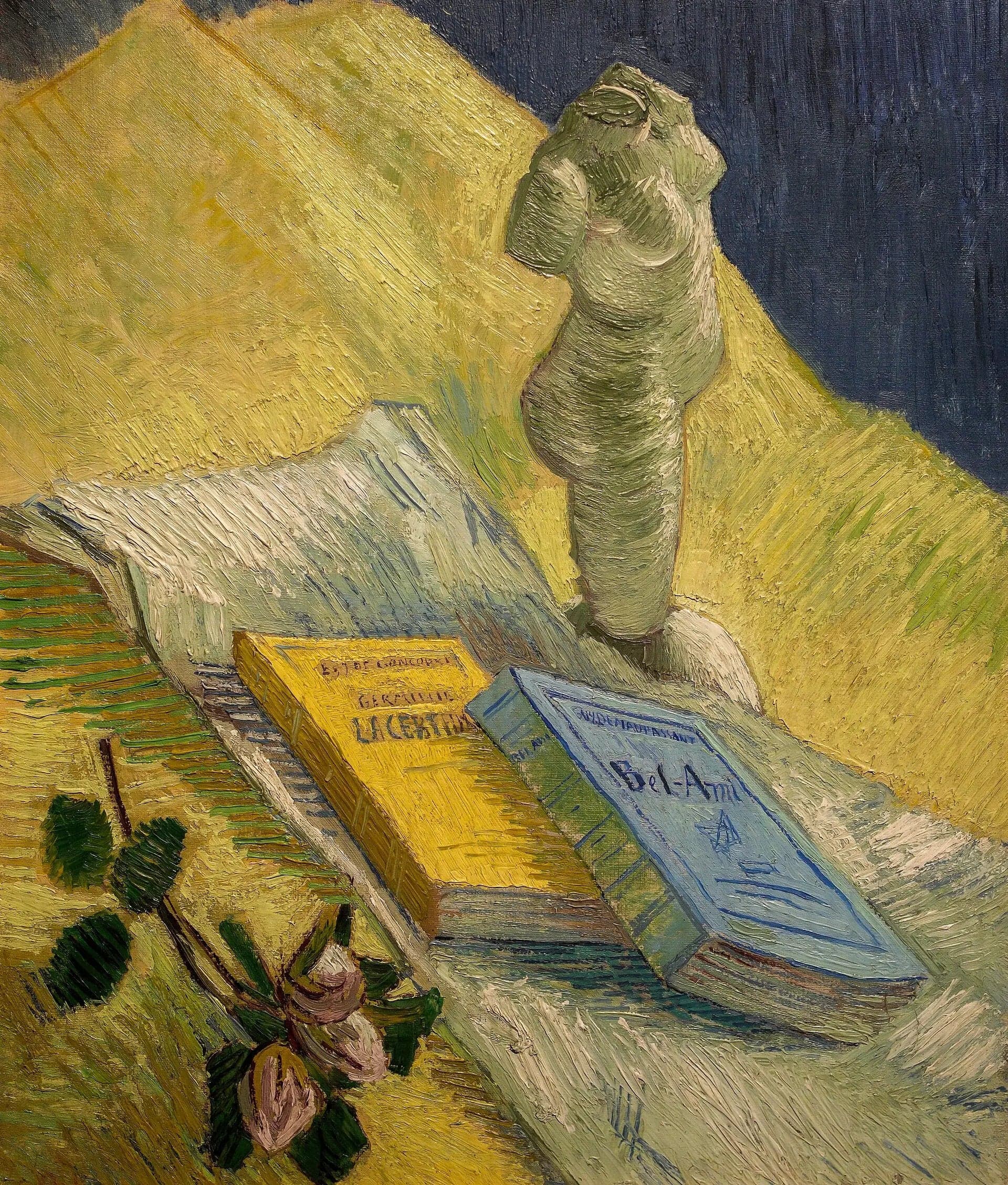 Still Life with Plaster Figurine and Two Novels