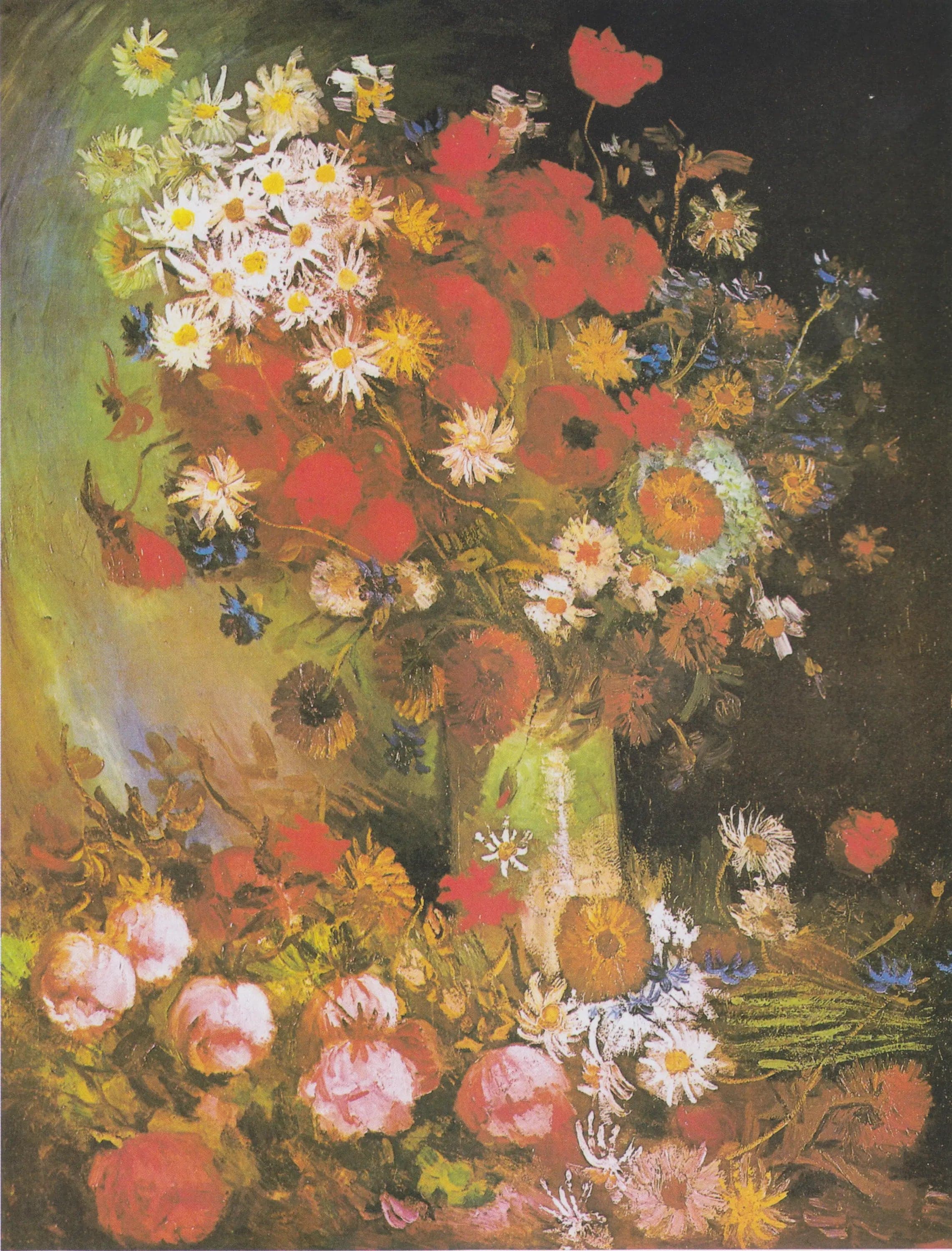 Still Life with Wildflowers and Roses