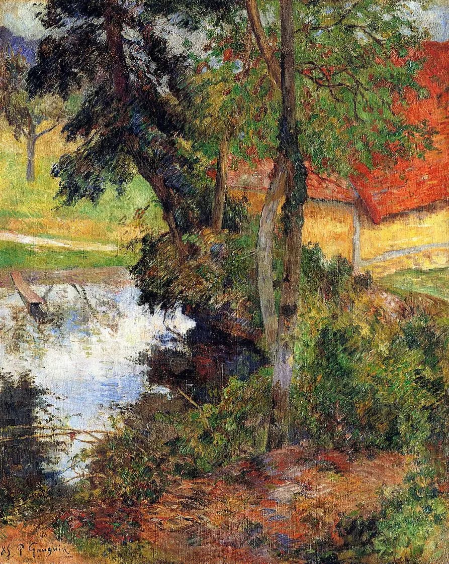 Landscape with Red Roof